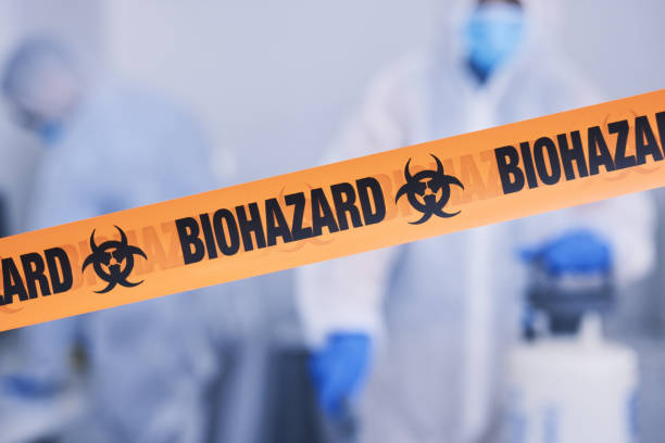Professional Biohazard Cleanup technician working in Riverton, NJ